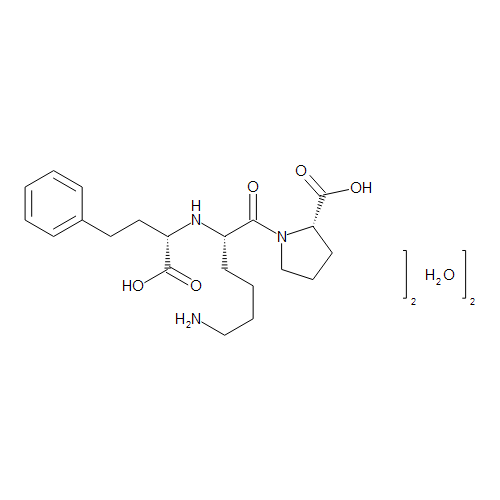 Molecular formula of Lisinopril Dehydrate (C21H35N3O7)